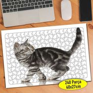 Asilmeydan Küçük Leopar Kedicik 240 Parça Puzzle Yapboz Tablo