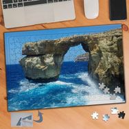 Asilmeydan Mavi Berrak Deniz Doğa Manzarası 240 Parça 27x40 cm Puzzle Yapboz Tablo