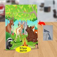 Asilmeydan Ormandaki Sevimli Hayvanlar 99 Parça 11383 Puzzle Yapboz Tablo