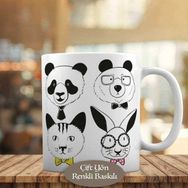 Asilmeydan Panda ve Sevimli Arkadaşları Baskılı Kupa
