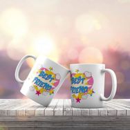 Asilmeydan Pop Art SerisiBest Friend Hediyelik Kupa Bardak