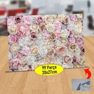 Asilmeydan Renkli Gül Buketi 99 Parça 27x20 cm Puzzle Yapboz Tablo