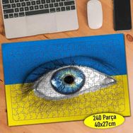 Asilmeydan Ukrayna Ülke Bayrağı 240 Parça 27x40.5 cm Puzzle Yapboz Tablo