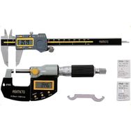 Asimeto AS-960 Dijital Kumpas + Dışçap Mikrometresi İkili Set