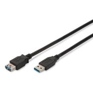 Assmann AK-300203-030-S 3 mt AWG28 USB3.0 USB A Erkek-USB A Dişi Uzatma Kablosu