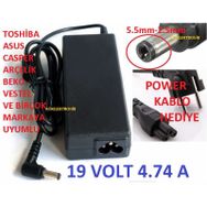Asus 19V 4.74A Uyumlu Laptop Adaptör