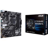 Asus B550M-K Prime AMD B550 Soket AM4 DDR4 4400 Mhz mATX Gaming Anakart
