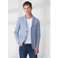 AT.P.CO A262ALAN60TF240 Mavi Uzun Cepli Slim Fit Yazlık Erkek Ceket