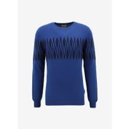 AT.P.CO A274A24L126/E Lacivert Bisiklet Yaka Slim Fit Erkek Kazak