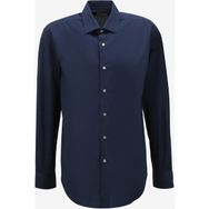 AT.P.CO A27602POP Koyu Mavi Slim Fit Gömlek Yaka Erkek Gömlek