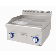 Atalay E AEI 660 ND CR 60x60x30 cm Yarı Nervürlü Yarı Düz Krom Yüzeyli Setüstü Elektrikli Izgara