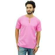 Atasi Kurta Kısa Pamuklu Bebek Pembesi Erkek T-shirt