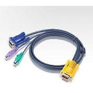 Aten 2L-5203P 3 mt PS/2 Klavye Mouse Monitör Vga Kvm Switch Kablosu