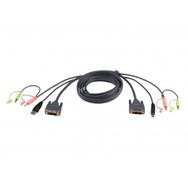 Aten ATEN-2L-7D03UI 3 m Usb DVI-I Single Kvm Kablosu
