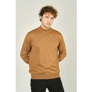 Ateş Triko 0004 Yarım Balıkçı Yaka Yün Camel Erkek Kazak