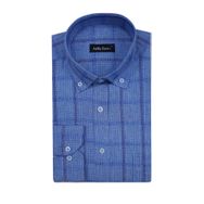 Atilla Özer 6447 Mavi Klasik Uzun Kol Erkek Gömlek