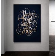 Atlantis Tablo Kbr231 Never Forget What You Are Kanvas Tablo, 35x50 cm
