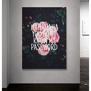 Atlantis Tablo Kbr238 My Password Kanvas Tablo, 60x80 cm