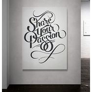 Atlantis Tablo Kbr283 Share Your Possion Kanvas Tablo, 50x70 cm