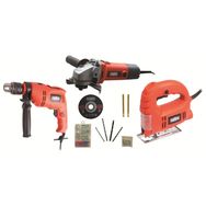 Attlas Eco 3'lü Makine Set (500W Matkap +400W Dekupaj+12 V Li-ion Vidalama)