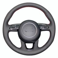 Audi A7 13-15 Uyumlu Araca Özel Deri Direksiyon Kılıfı