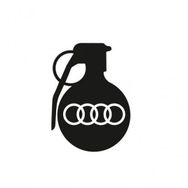 Audi Araba tampon El Bombası Yapıştırma Sticker