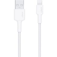Aukey CB-BAL7-WH 0.9 mt Naylon Örgülü USB-A Lightning Kablosu