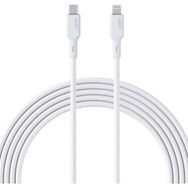 Aukey CB-NCL1-WH 1.8 mt Naylon Örgülü 3A 480 Mbps Type-C Lightning Kablosu