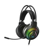 Aula S605 Rainbow 3.5 mm Jack + USB Siyah Renk Mikrofonlu Oyuncu Kulaklığı