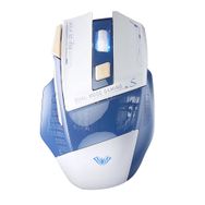 Aula SC550 4800 DPI Mavi 2.4 GHz 7 Tuşlu Makrolu Kablosuz Optik RGB Oyuncu Mouse
