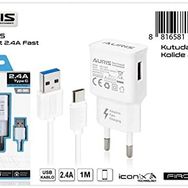 Auris ARS-CH05 Type-C Set 2.4A Şarj Cihazı