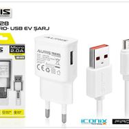 Auris ARS-CH28 2A Type-C Kablo ve Adaptör Şarj Seti