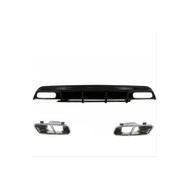 Auto GP Mercedes W176 A45 2012-2015 Krom Difüzör ve Egzoz Ucu Seti