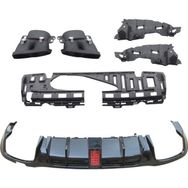 Auto GP Mercedes W213 E63 AMG 2016-2019 Brabus Arka Tampon Difüzör ve Egzoz Ucu