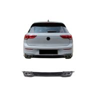 Auto GP Volkswagen Golf 8 Rline Çift Çıkış Piano Black 2021+ Arka Tampon Difüzörü