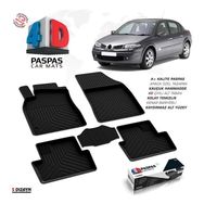 Autoen Renault Megane 2 SD 2002-2008 Kesimli 4D Gri Havuzlu Paspas Seti