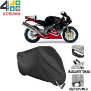 Autoes Aprilia RSV Mille Siyah Kilit Uyumlu Motosiklet Brandası