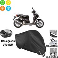 Autoes Aprilia Sporcity 250 Siyah Kilit Uyumlu Motosiklet Brandası