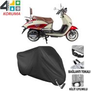 Autoes Arora AR 150T Siyah Kilit Uyumlu Motosiklet Brandası