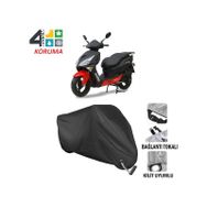 Autoes Asya Royal 150 Siyah Kilit Uyumlu Motosiklet Brandası