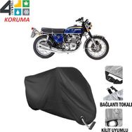 Autoes Honda CB 750 Siyah Kilit Uyumlu Motosiklet Brandası