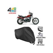 Autoes Honda CX 650 Siyah Kilit Uyumlu Motosiklet Brandası
