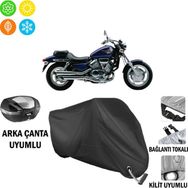 Autoes Honda Vf 750 C Magna Siyah Kilit Uyumlu Motosiklet Brandası