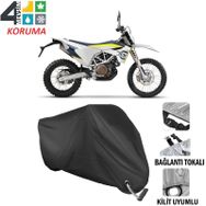 Autoes Husqvarna Enduro 701 Siyah Kilit Uyumlu Motosiklet Brandası