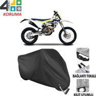 Autoes Husqvarna FE 350 Siyah Kilit Uyumlu Motosiklet Brandası