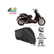 Autoes Piaggio Beverly 500 Siyah Kilit Uyumlu Motosiklet Brandası