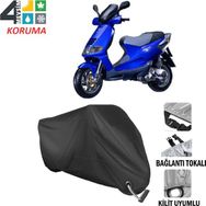 Autoes Piaggio Skipper 150 Siyah Bağlantı ve Kilit Uyumlu Motosiklet Brandası