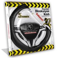 Automıx 3084 Tutmalı Siyah Direksiyon Kılıfı
