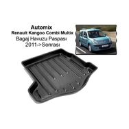 Automix Renault Kangoo Combi Multix 2011 Sonrası Bagaj Paspası ve Bagaj Çantası