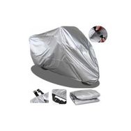 Autozel Arora XLT48A Navara Gri Arka Çantalı Miflonlu Motosiklet Brandası